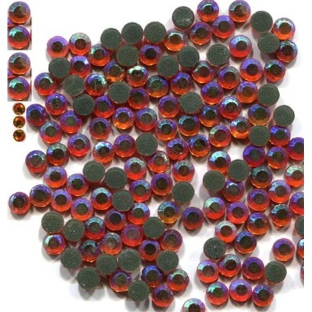 Rhinestones 4mm 16ss‎  AB OPAL FIRE Hot Fix iron on  2 Gross  288 Pieces